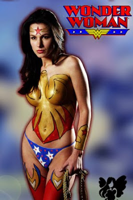 Wonder Woman Body Painting