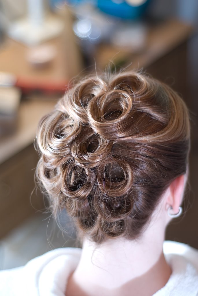 updo hairstyles for short hair. bridesmaid updo hairstyles for