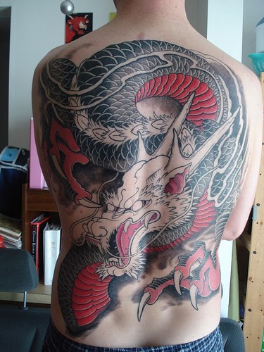 Body Painting: Japanese Dragon Tattoo Designs
