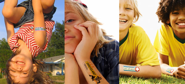 The popularity and availability of temporary tattoos, especially kids 