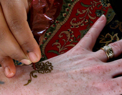 I also got a henna tattoo. It was done by Sumaiya.