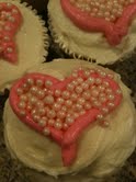 heart cupcakes!