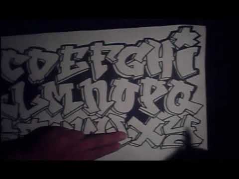 Sketch Graffiti Alphabet Black Book Style Letter AZ by Graffiti Creator