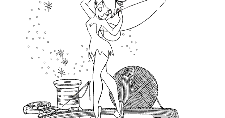 Tinkerbell Coloring Pages : Dancing Tinkerbell >> Disney Coloring Pages