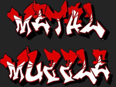 metal graffiti alphabet