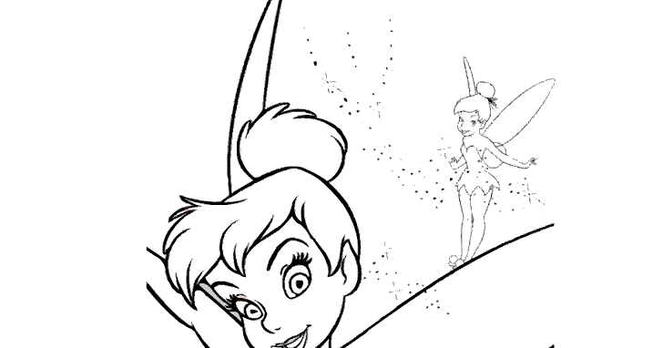 Tinkerbell Coloring Pages : Tinkerbell's Closeup >> Disney Coloring Pages