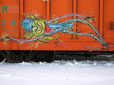 Freight Train Graffiti,graffiti art