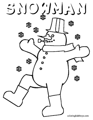Snowman Coloring Pages Snowman Coloring Pages