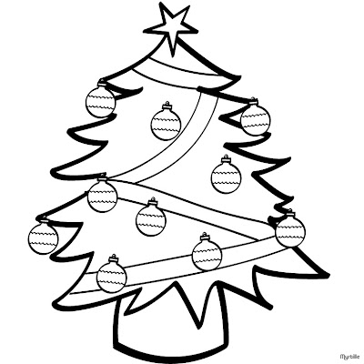 Christmas Tree Coloring Pages on Decorated Christmas Tree Design Coloring Page Jpg