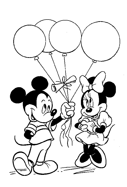 "Balloons Love" Mickey Mouse 