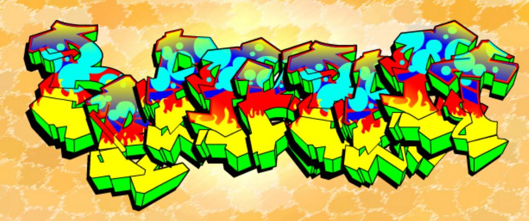 It is graffiti made using graffiti text generator Its function is to create