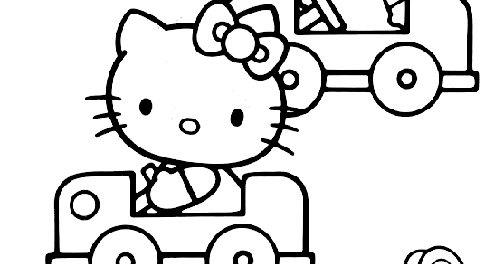 Hello Kitty 3 Cars Coloring Pages >> Disney Coloring Pages