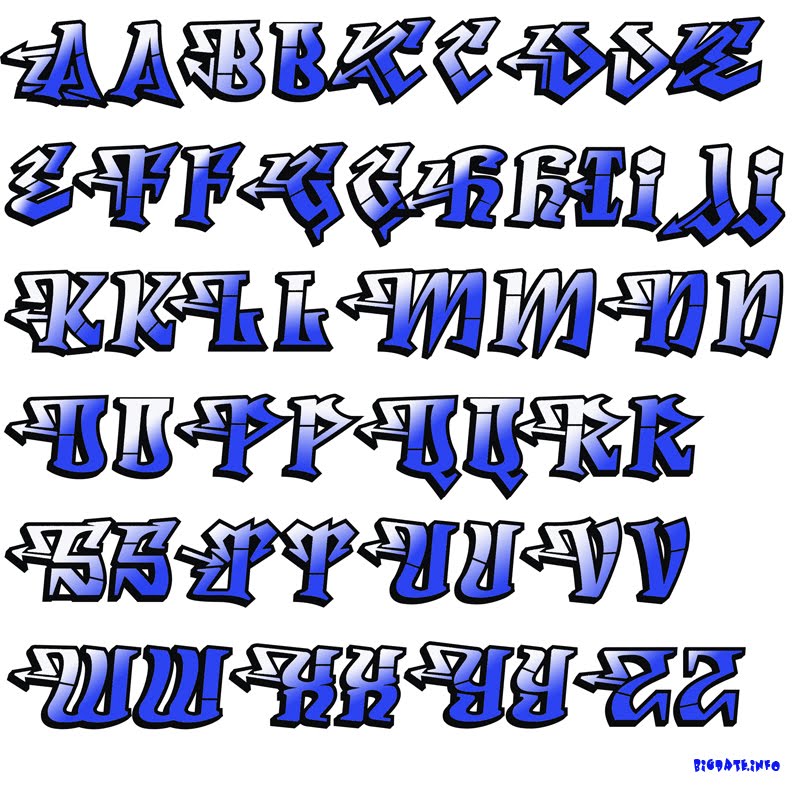 Graffiti Alphabet Letters Collection