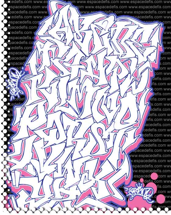 Digital 3D Graffiti Alphabet Letter "A" 2011 Graffiti Alphabet : Letters A-Z 