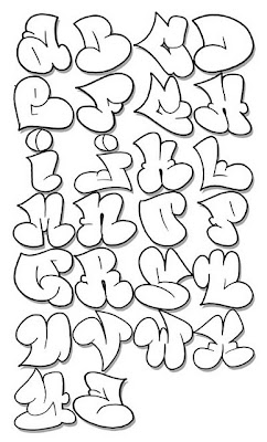 Abecedario Graffiti,graffiti alphabet