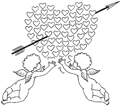 Angel Coloring Pages on Angel For Heart Valentine Coloring Pages    Disney Coloring Pages