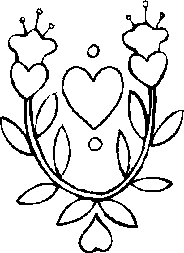 valentine color sheets. coloring page, hearts with
