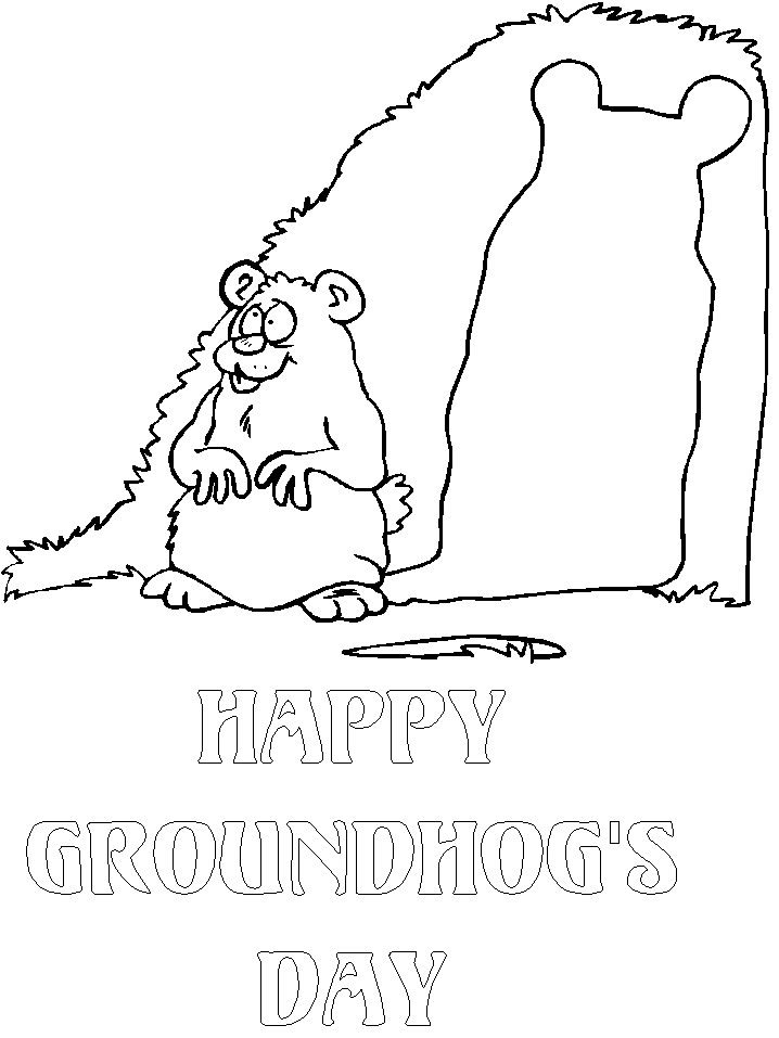 Jarvis Varnado: Happy Groundhog's Day Coloring Pages