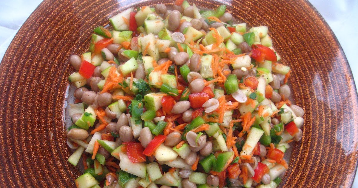 A Peek into My Kitchen Fruity, Veggie, Peanut Salad