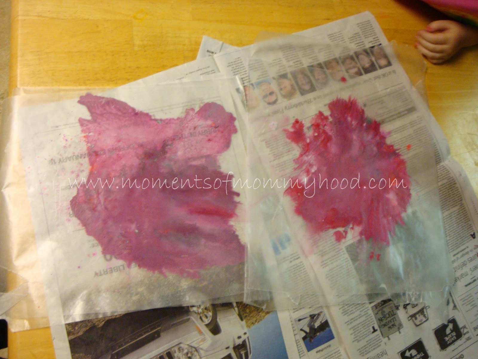 Moments of Mommyhood Heart Suncatchers