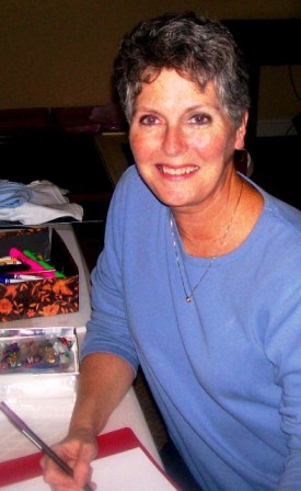 Lynn at Her Desk