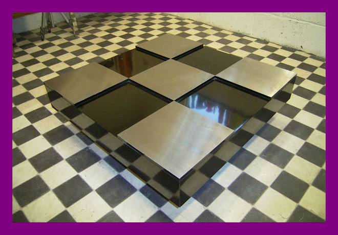 CHESS COFFEE TABLE - Design: Willy Rizzo - SOLD