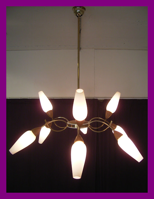 CEILING LIGHT 9 SHADES - CIRCA 1950 - PRICE: SOLD