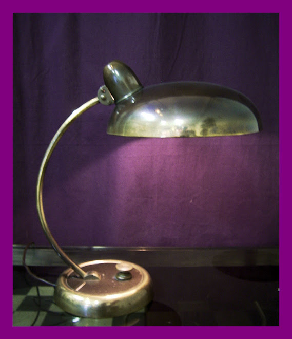 DESK LAMP - CIRCA 1390 GERMANY - EDITED BY ECOLUX - SHADE: 30 CM / HEIGHT: 48 CM - PRICE: £SOLD