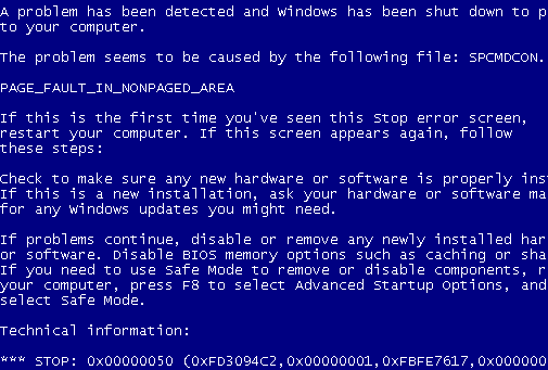 Windows Blue Screen Of Death Windows Blue Screen Of Death