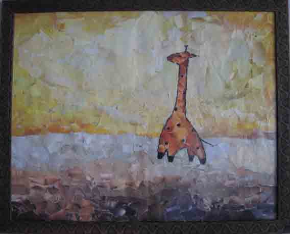 жирафчик (коллаж)