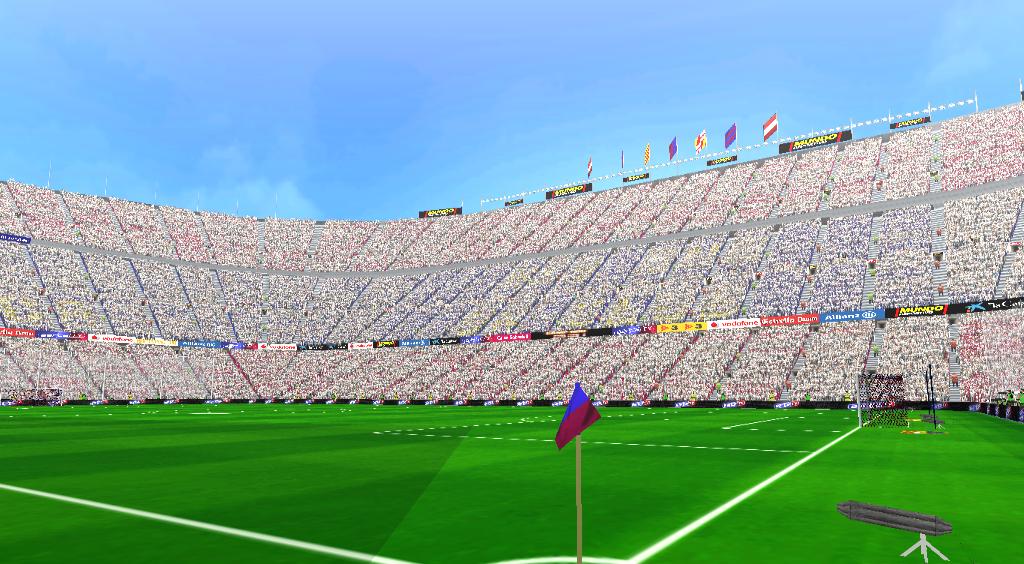ملعب الكامب نو ستاد برشلونة جديد تعديل فريق ادرا ة كونامى تو داى Cap+nou