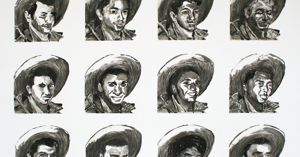 Johnny King Art Los Braceros Monotype