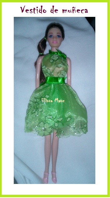 vestidos de fomi para muñecas