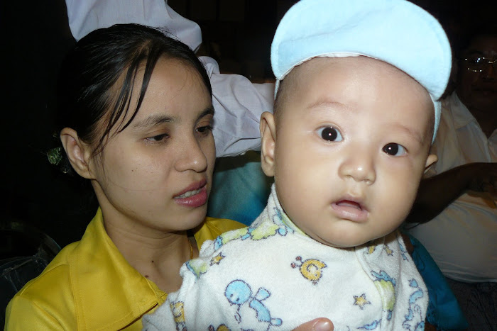 Mother and Curious Son, Maung Singapore who is his nick name!