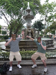 Brian and I (aka Mayan gods of war) at Antigua