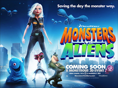 Monsters vs Aliens Poster