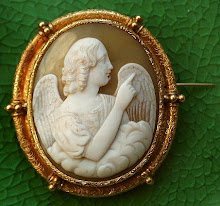Angel in French chiseled frame