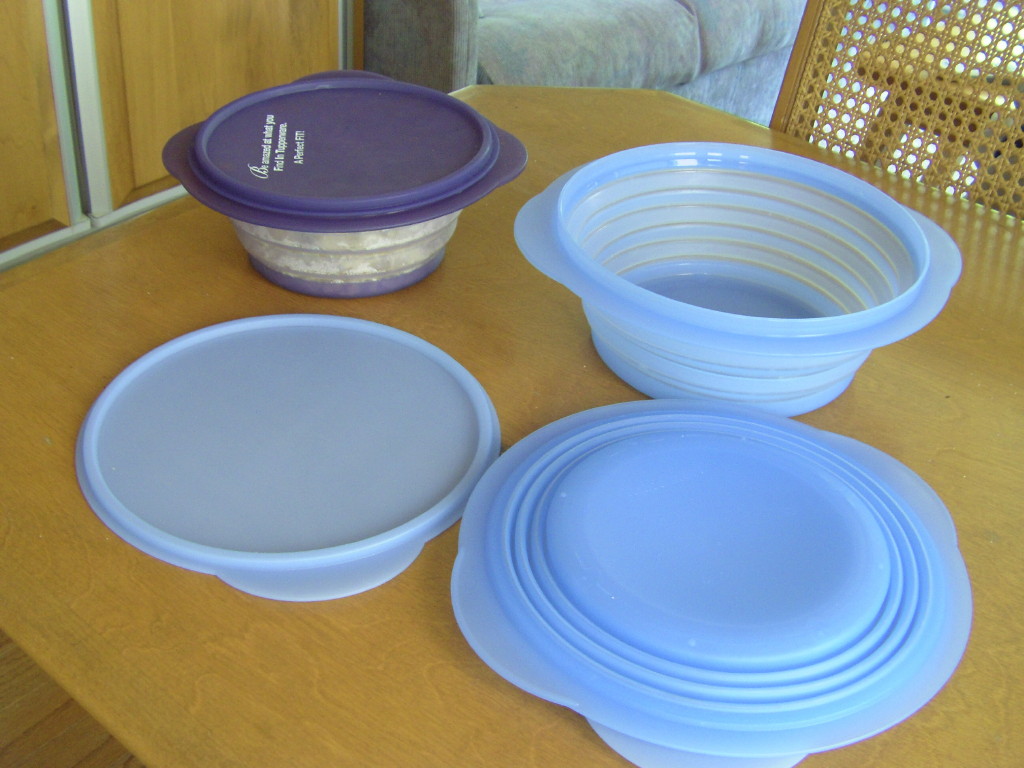 RVing The USA is our BIG Backyard Collapsible bowls from Tupperware