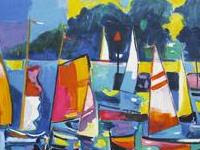 Les Voiles le Soir. Jean-Claude Picot.