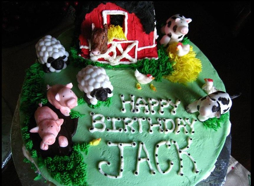 A Farm Cake for Jack's First Birthday