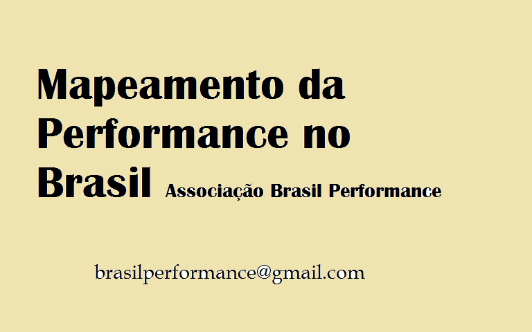 Mapeamento BrP sobre a Performance no Brasil