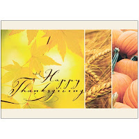 Recycled Paper Thanksgiving Card