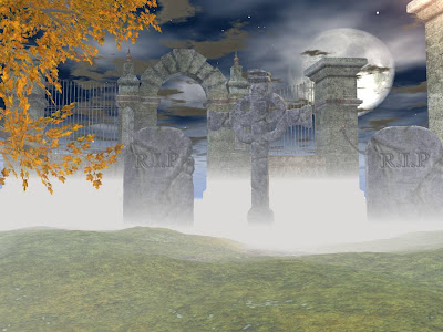 free graveyard halloween wallpaper