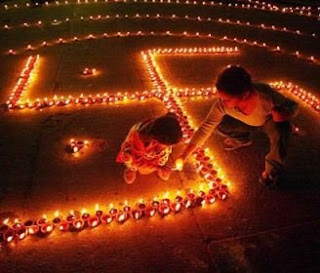 diwali diya lighting picture
