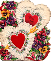 Antique Valentine Wish Card