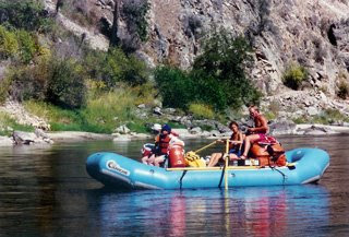 Image of rafting down the Salmon River in Idaho