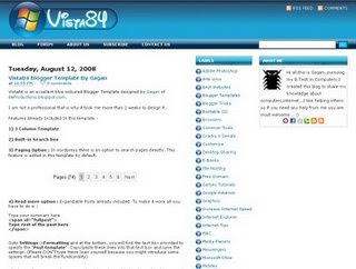 Blogger Templates : Vista84 | 3 Columns