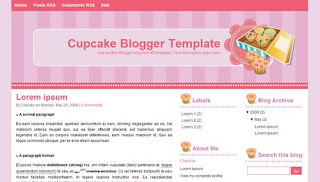 Blogger Templates : Cupcake | 3 Columns