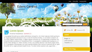 Edens Garden Blogger Template