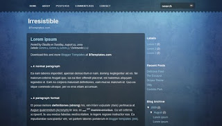 Irresistible Blogger Template